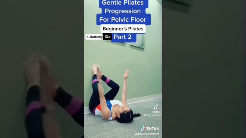 Pelvic Floor Weakness? Gentle Pilates Wall Series Progression Part 2 #shorts
