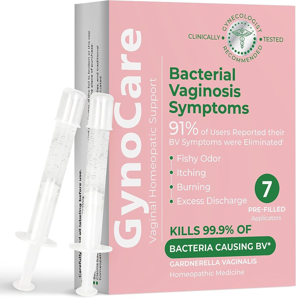 Bacterial Vaginosis Relief - Natural, Organic Vaginal Prefilled Homeopathic Applicators for Odor, Discharge, Itching, and Discomfort