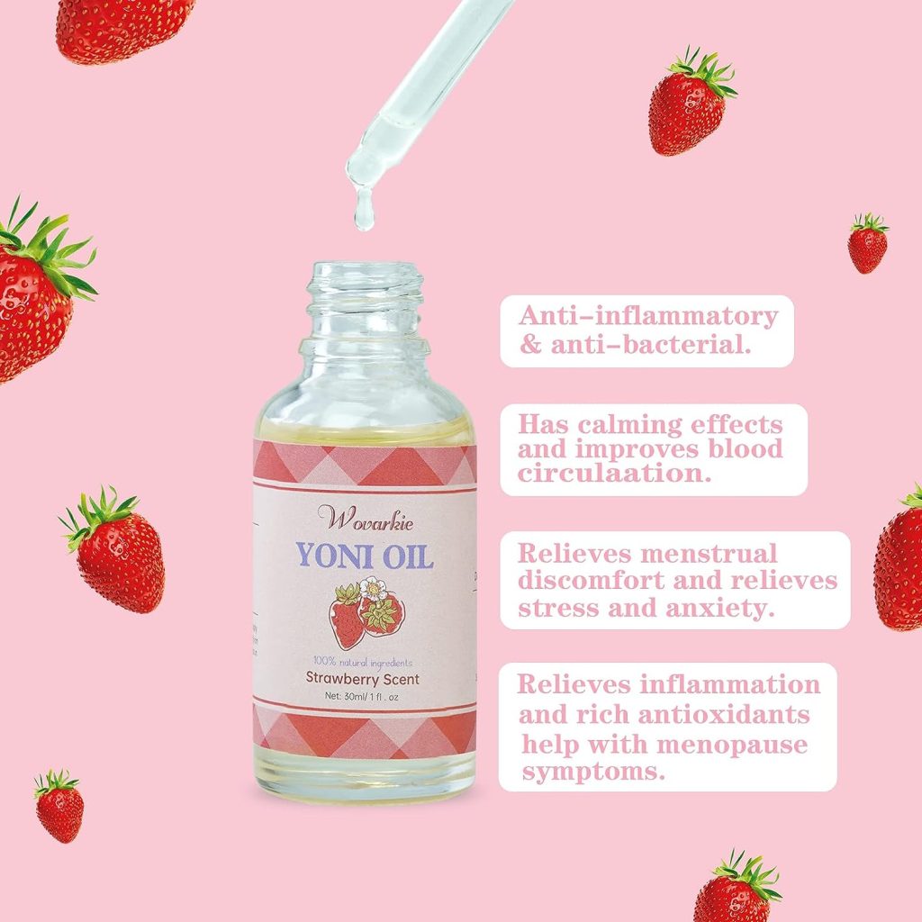 Yoni Essential Oil for Women Set of 3, 100% Natural Feminine Oil Intimate Deodorant for Women, Eliminates Odor and Ph Balanced, Feminine Serum Made with Pure Natural Essential Oils (1 fl oz/30 ml)